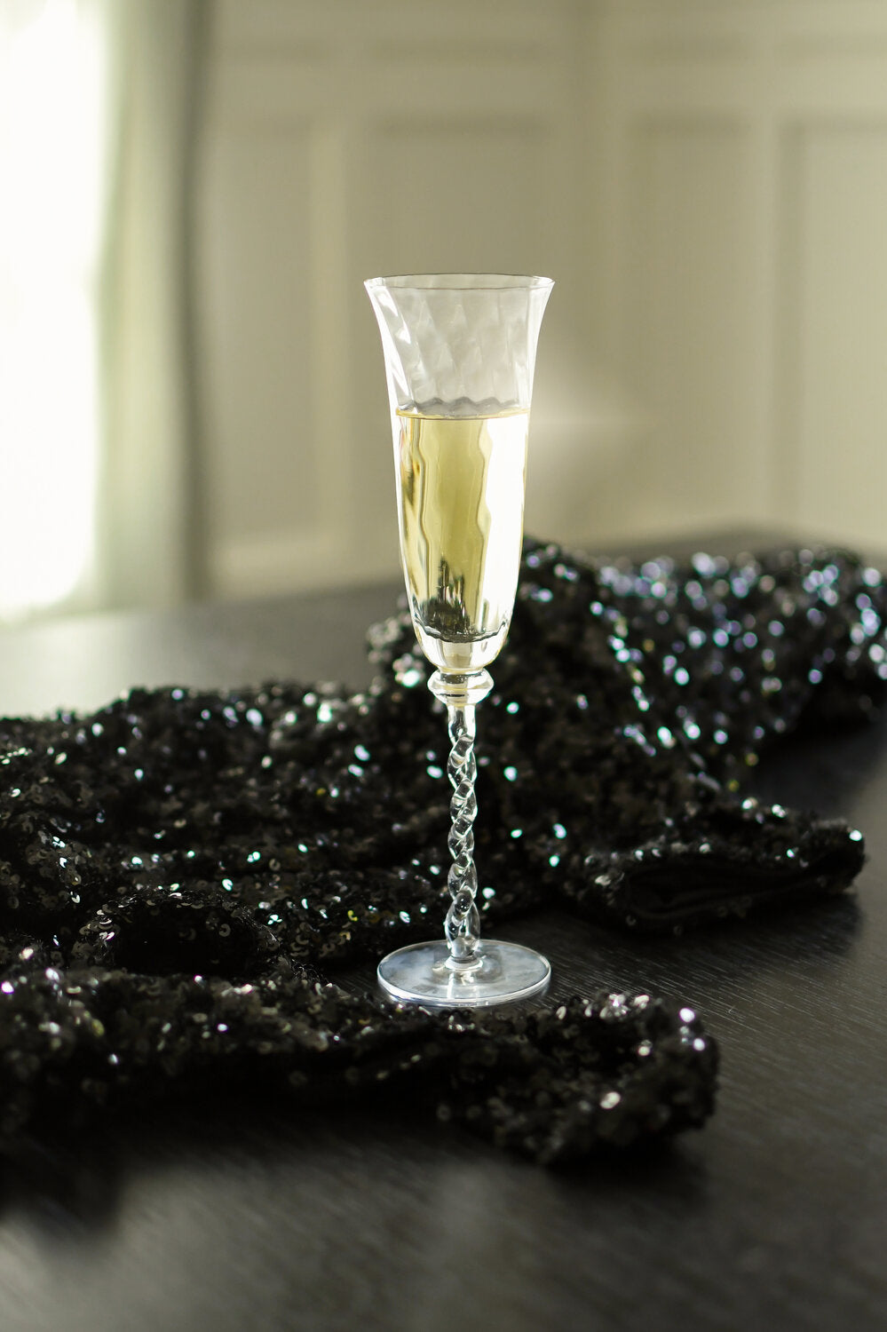 Champagneglas, klar - H26 cm.